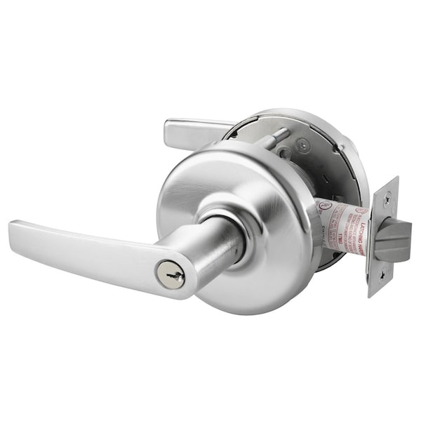 Corbin Russwin Grade 1 Storeroom/Closet Cylindrical Lock, Armstrong Lever, D Rose, Conventional Cylinder, Satin Chr CLX3357 AZD 626 - main